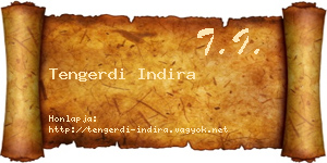 Tengerdi Indira névjegykártya